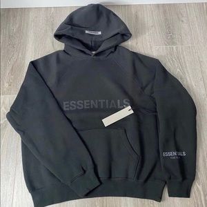 Black essentials hoodie with tags size S-XL